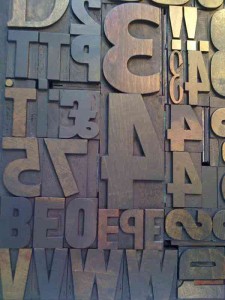 Wood type forme