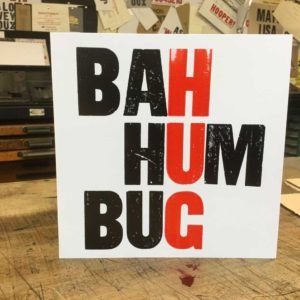 BAH HUM BUG CARD