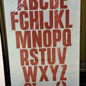 Alphabet Poster Red