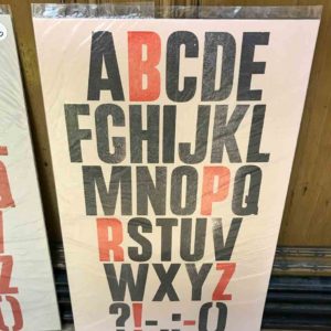 Alphabet Poster Black/Red