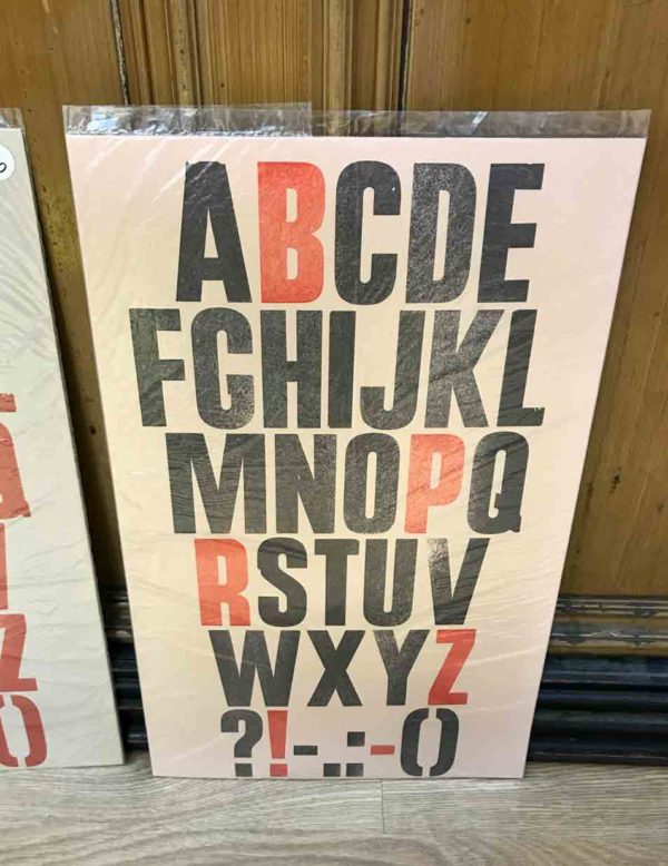 Alphabet Poster Black/Red