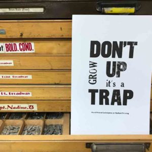 "Don't Grow Up" Poster