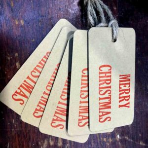 Merry Christmas Tag (Pkt of 5)