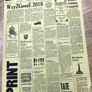 Wayzoose 2018 Broadsheet