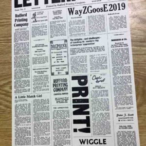 Wayzoose 2019 Broadsheet