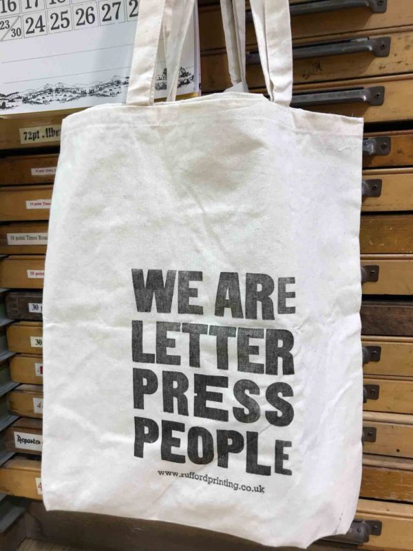 Letterpress Cotton Bag