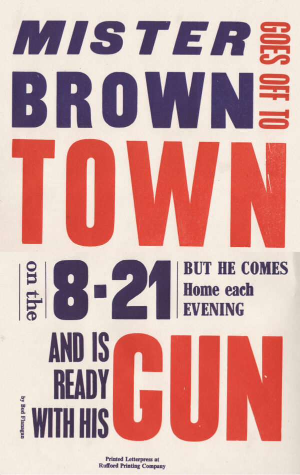 "Mr Brown" Poster-
