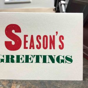 Seasons Greetings ﻿(Pkt of 2)