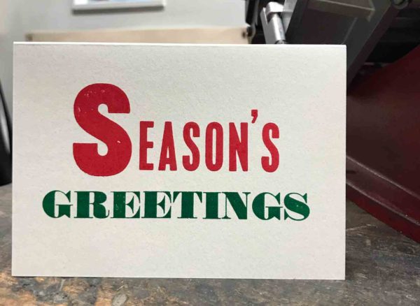 Seasons Greetings ﻿(Pkt of 2)