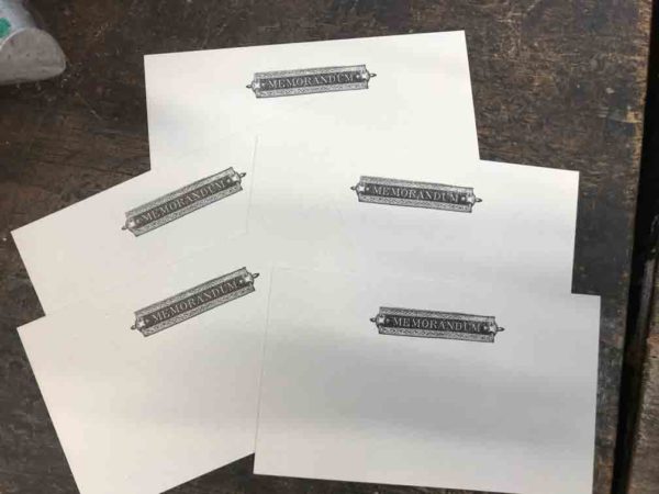 Memo Cards (pkt of 5)