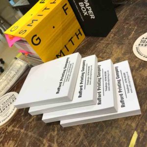 Personalised A6 Promotional Pads letterpress
