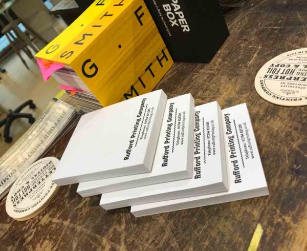 Personalised A6 Promotional Pads letterpress