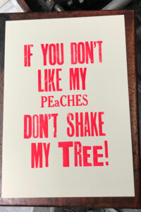 "Peaches" Poster